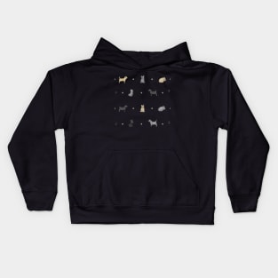 Terrier Pattern Kids Hoodie